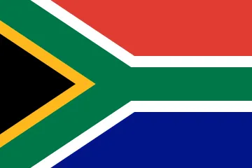 The flag of South Africa