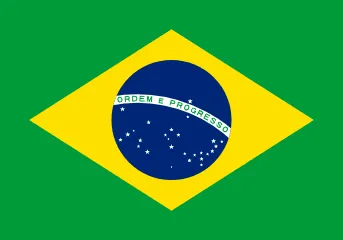 The flag of Brazil