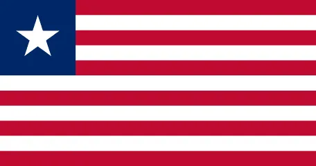 The flag of Liberia